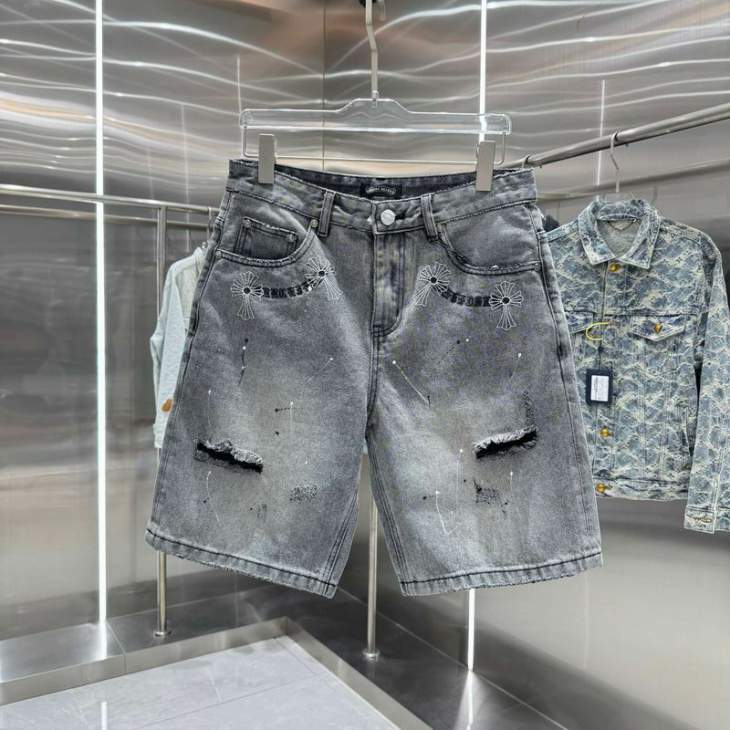 Picture of Chrome Hearts Jeans Short _SKUChromeHeartsM-2XLhgntx288813